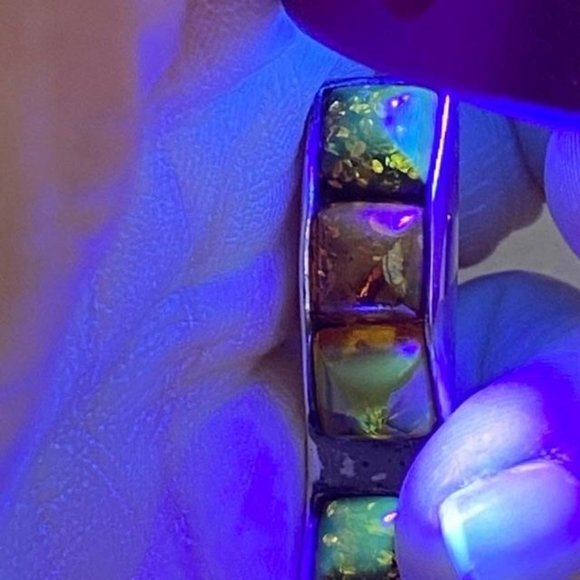 VTG Sterling Baltic Amber Multicolored Bar Brooch - Picture 13 of 15